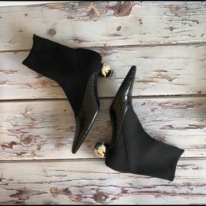 Zara Trafulac Sock Boots wth ball heel